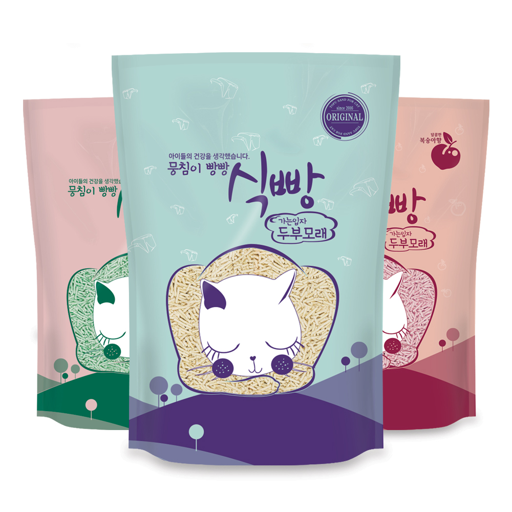 식빵 두부모래 가는입자 고양이모래 오리지날  7L - 상품 이미지