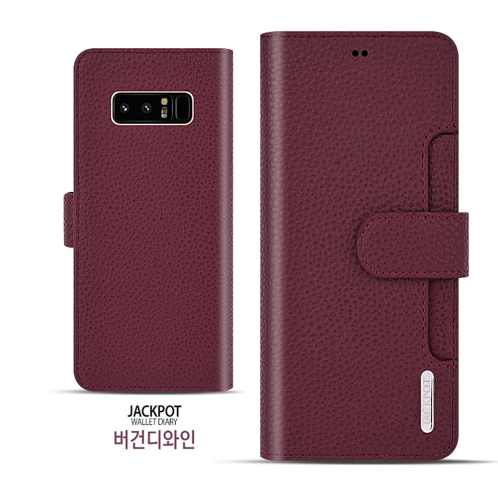 잭월 지갑 다이어리 전면 카드 수납 케이스 브라운, 갤럭시A16 - 상세 이미지 3