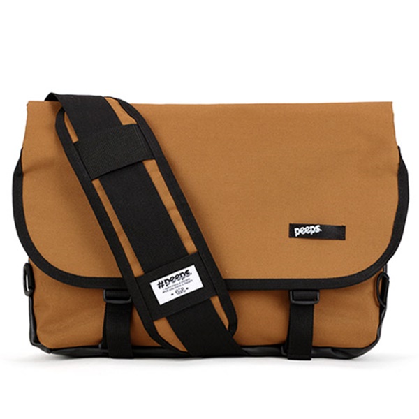 PEEPS essential messenger bag(brown) 학생 유스메신저백