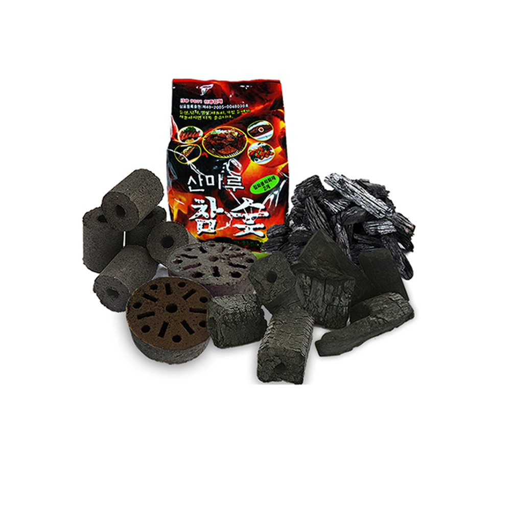 뉴테크캠쿡 아래로타 1P 봉지숯 캠핑 바베큐 펜션 구이용 참숯