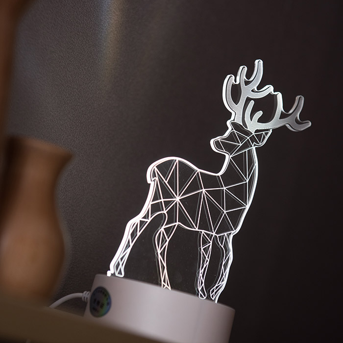 LED 아크릴 무드등 사슴 선물용 무드 조명