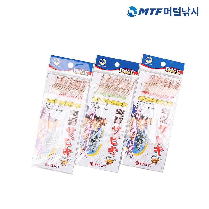 백경 열기 볼락 고등어 바다 카드 채비 BK-320 BK-321 - 상품 이미지