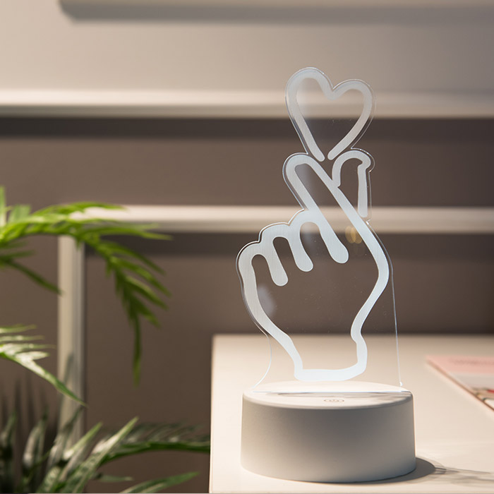 LED 아크릴 무드등 제스처 선물용 무드 조명