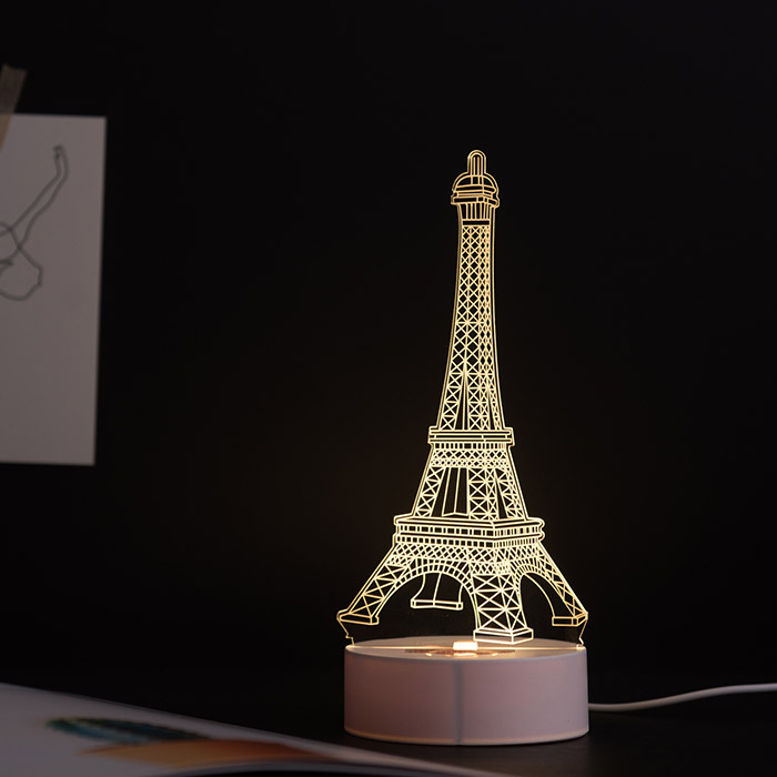 LED 아크릴 무드등 에펠탑 선물용 무드 조명