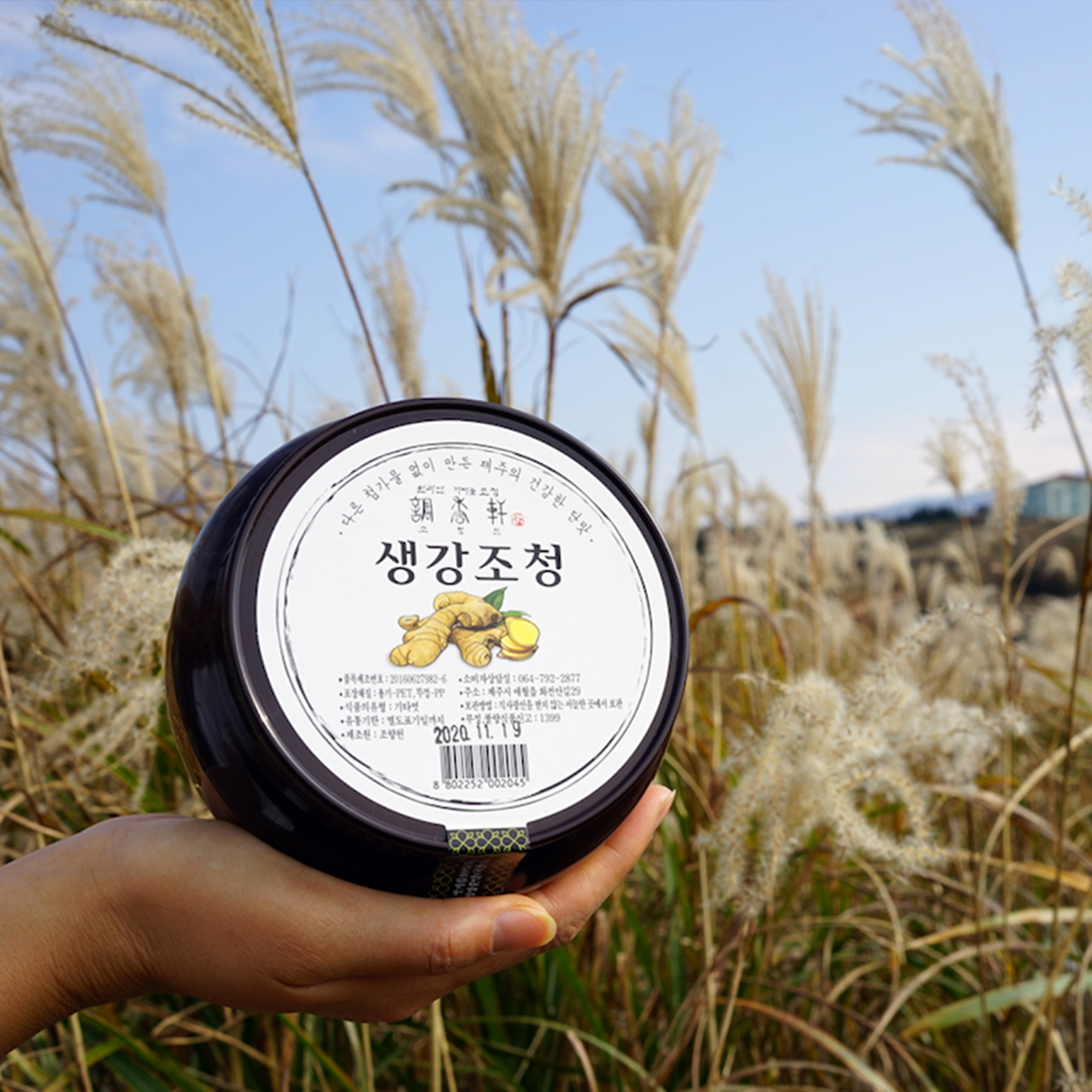 [조향헌] 명인이 만든 제주 한라산 생강 가마솥 전통 수제 조청 부모님 어르신 선물 - 상품 이미지