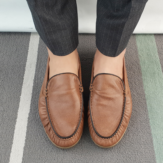 편한 남성 양가죽 로퍼 수제화