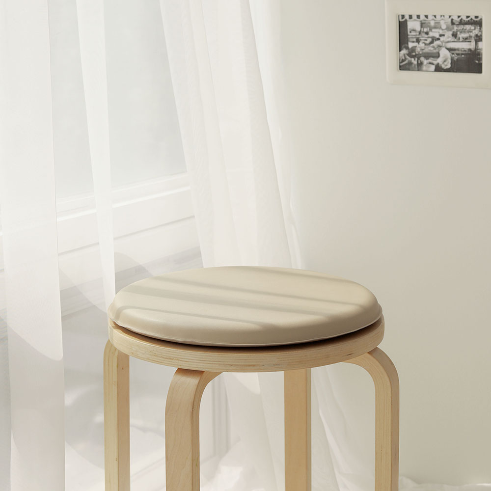 가죽 원형방석 식탁의자 벤치의자 방석