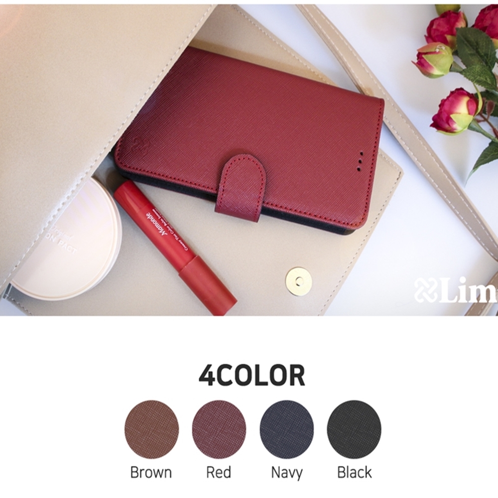 카일 사피아노 천연소가죽 지갑 다이어리 케이스 레드, 갤럭시A25 - 상세 이미지 3