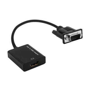 RGB to HDMI 변환 젠더 VGA to HDMI 컨버터 모니터 연결... 개봉기 | 실사용 후기 - 상품 이미지 1