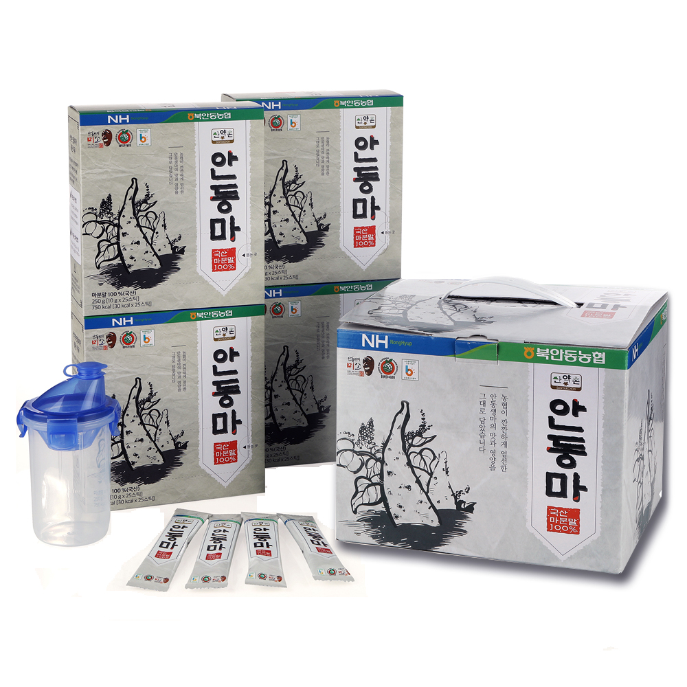 선물세트 안동 참마 마가루 마분말 + 쉐이커 1kg, 1개 - 상품 이미지