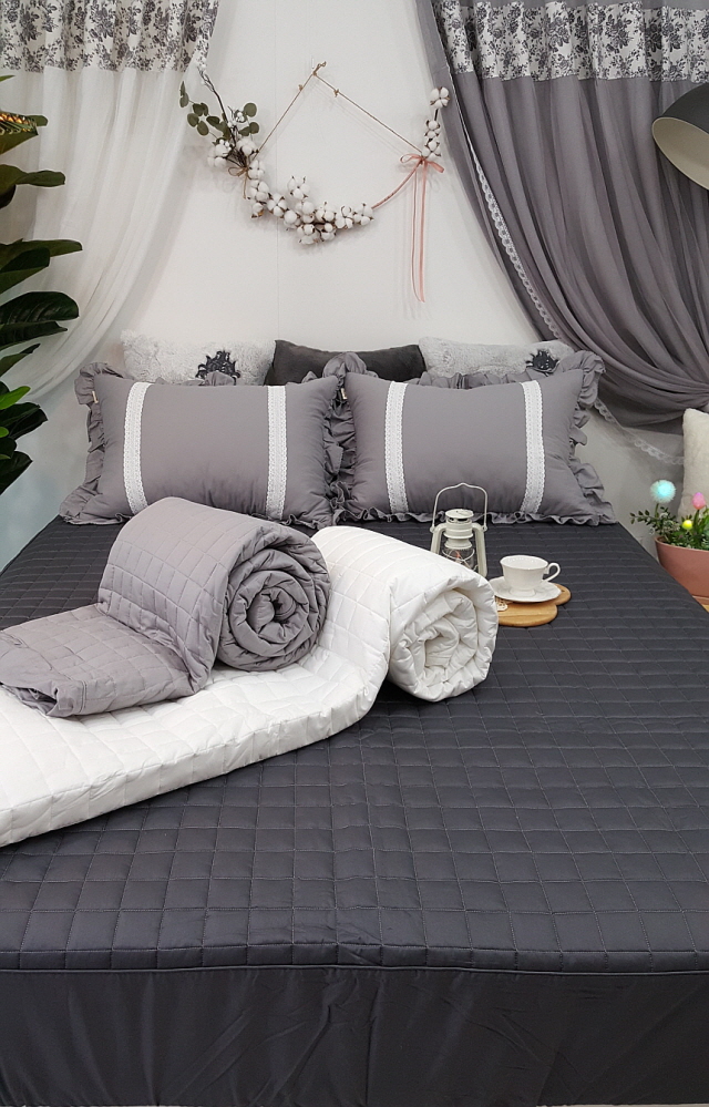 국산 순면 누빔 높은 매트리스커버 라지킹 호텔 침대커버퀸 맞춤