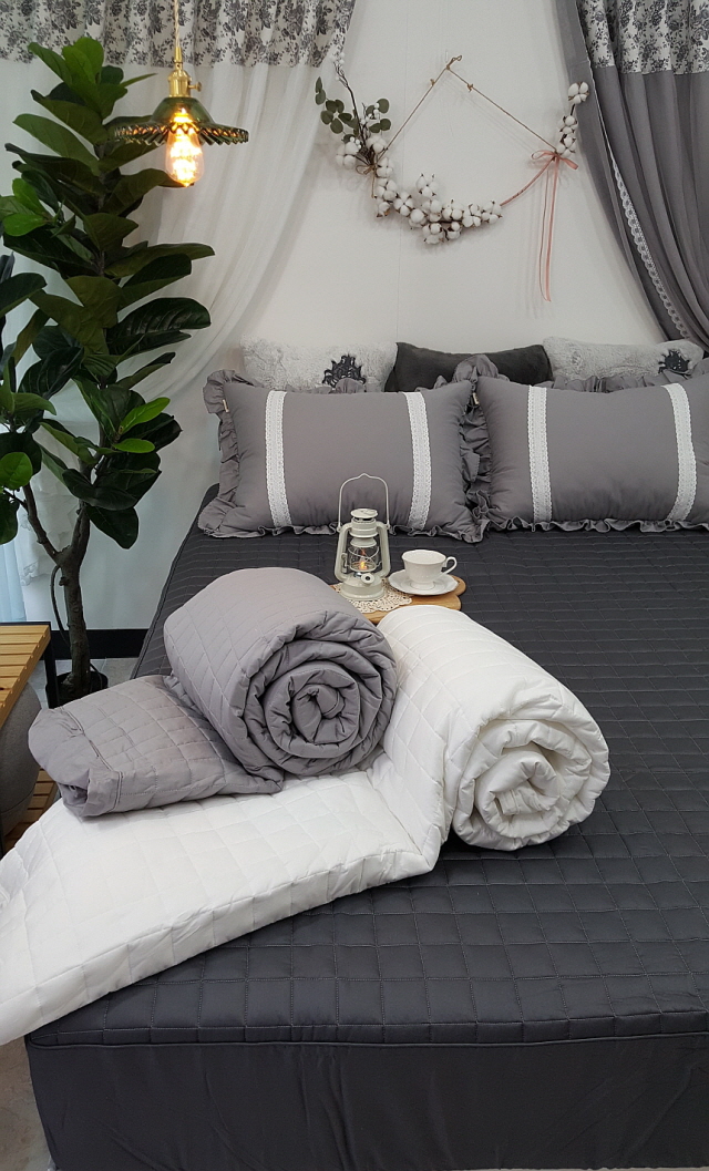 오월 호텔식 순면 누빔 매트리스 침대 커버 슈퍼싱글 퀸 맞춤가능