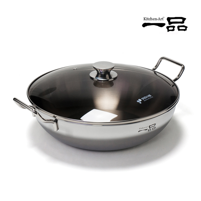 키친아트 일품 통3중 스텐 궁중 전골냄비 28cm - 상세 이미지 5