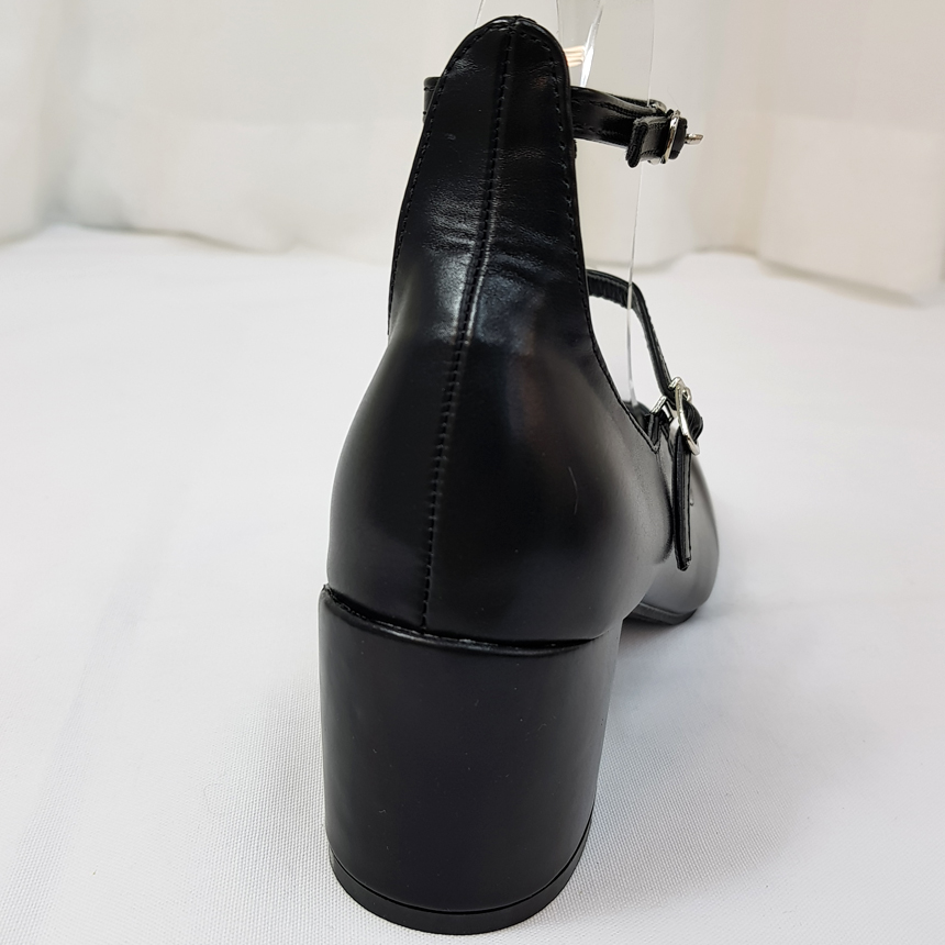 [봄인기] 스퀘어 메리제인 미들힐 통굽 펌프스 7cm 상세 이미지 30