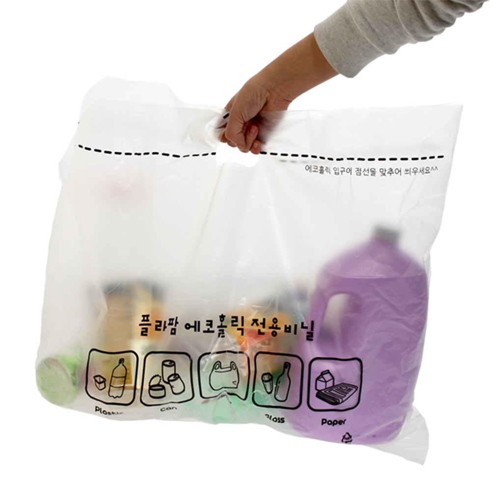 플라팜 프리미엄 에코홀릭 분리수거함비닐 30리터 30장 - 상품 이미지