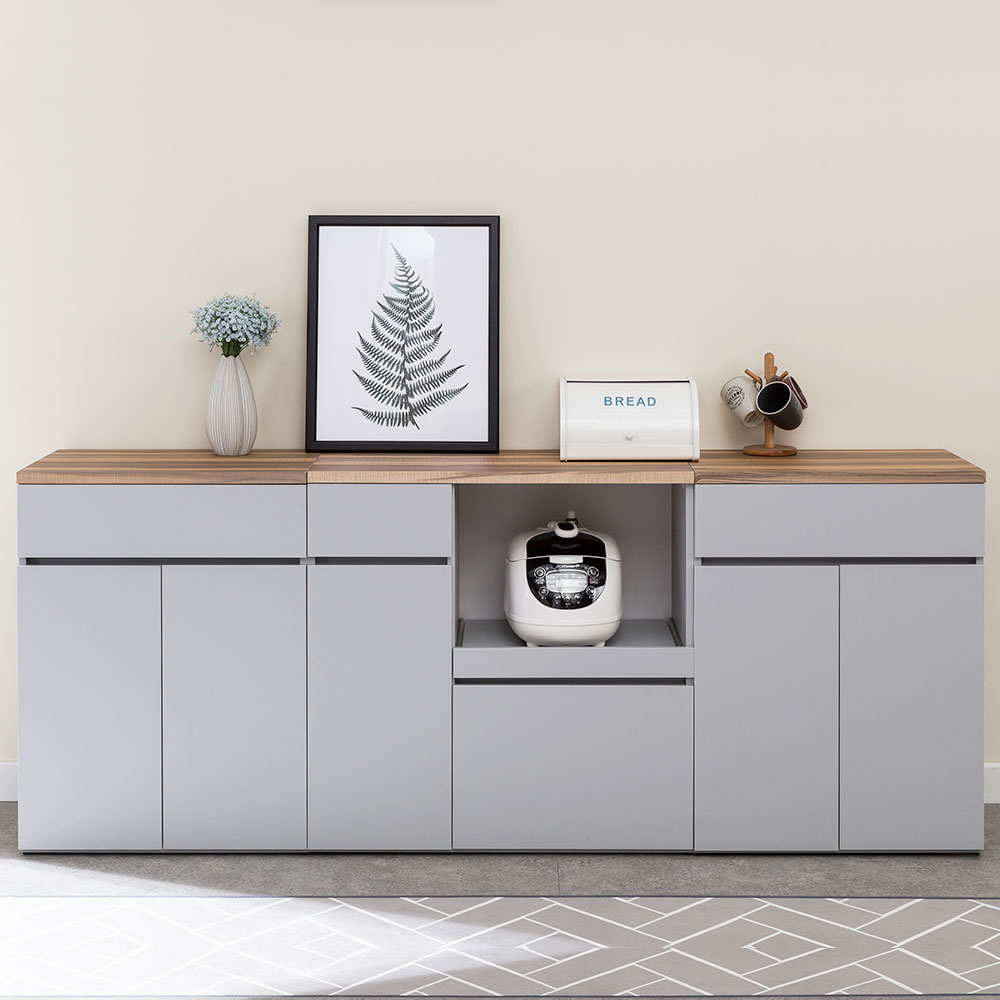 코튼 전자 렌지대 밥솥 다이 선반 수납장 밥통 정리대 렌지장