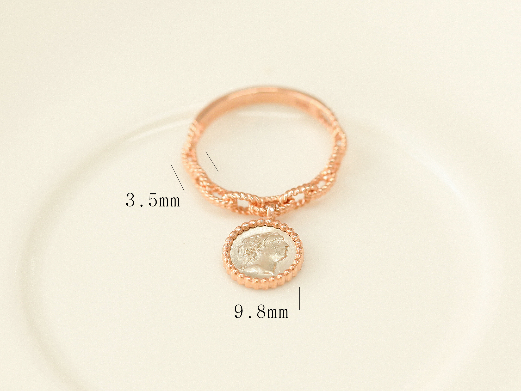 패션 바이 카카오 | 14K 18K 아테네 코인 반지