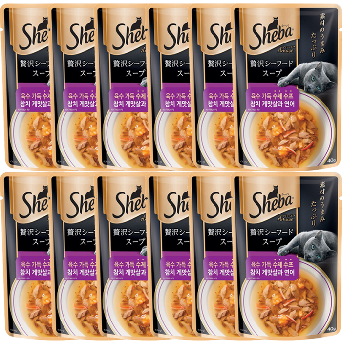 쉬바 수제수프 파우치 3종콤보 40g x12개세트 - 상세 이미지 2