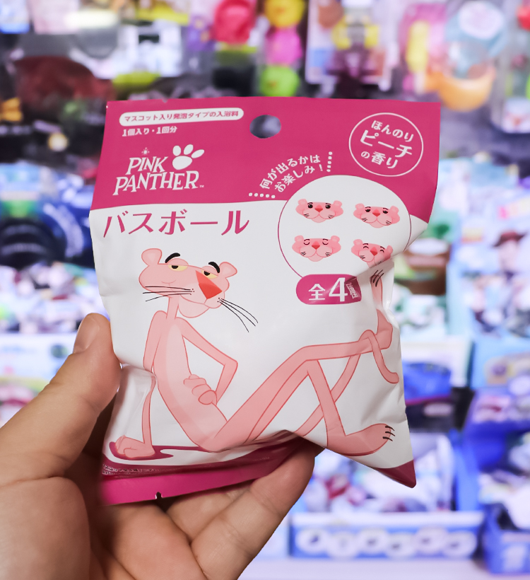 핑크팬더 바스볼 마스코트 입욕제 1개입 피치향 55g - 욕실/입욕용품 - 하카타몰