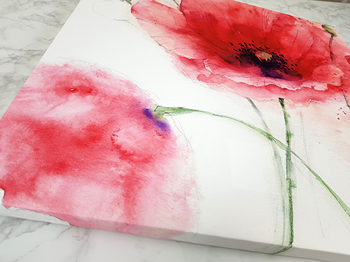 양귀비 꽃 인테리어 그림 거실 액자 풍수 생기 중형 - 상세 이미지 2