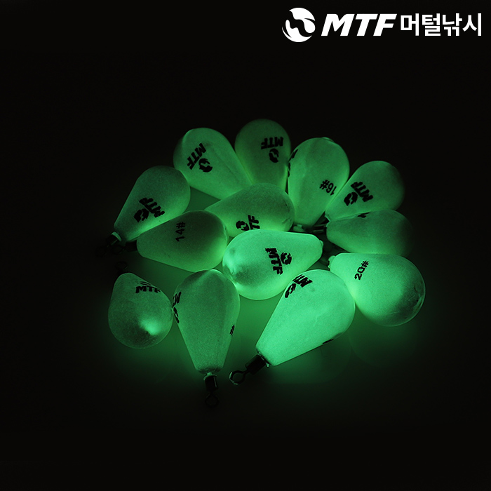 고휘도 야광 줄꼬임방지 회전 축광 롤링 도래 봉돌 25호, 2개입, 1개 - 상세 이미지 4
