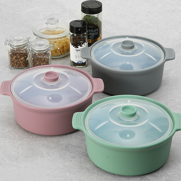 국산 실리콘 냄비 전자레인지 계란찜기 1200ml 이미지 6