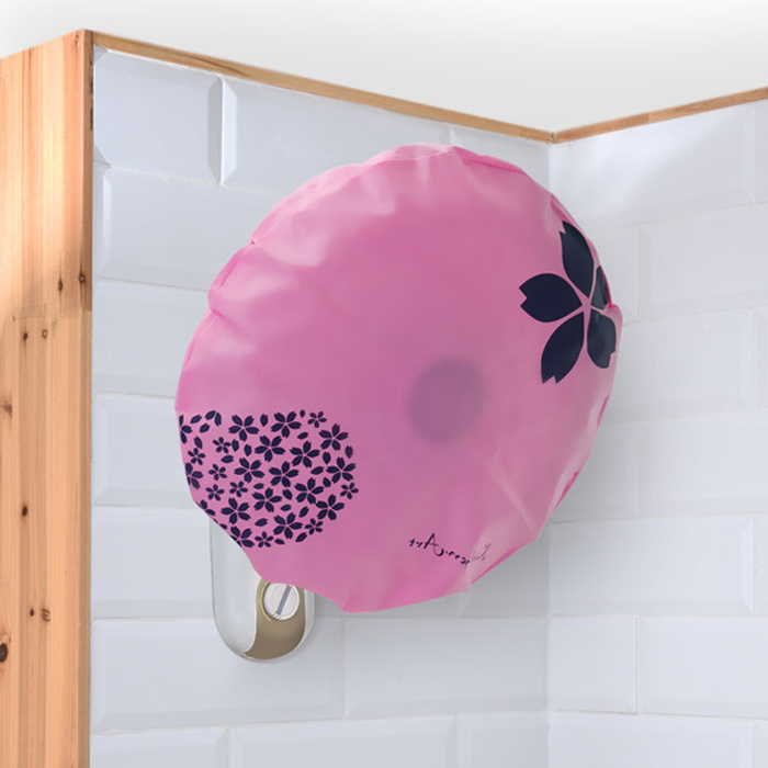 키친아트 부직포 선풍기 보관 커버 벽걸이형 핑크 / 네이비