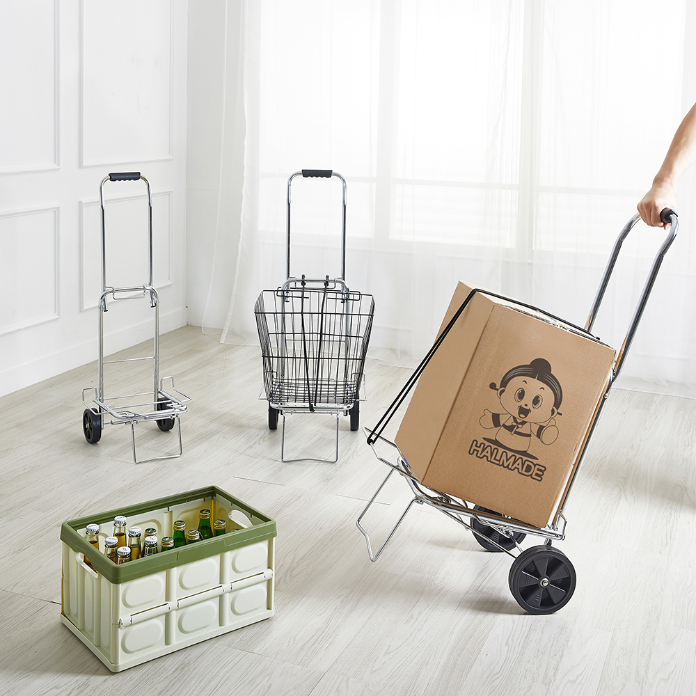 할메이드 시장바구니 바퀴장바구니캐리어 손수레 접이식핸드카트 폴딩쇼핑카트 윙핸드카 대