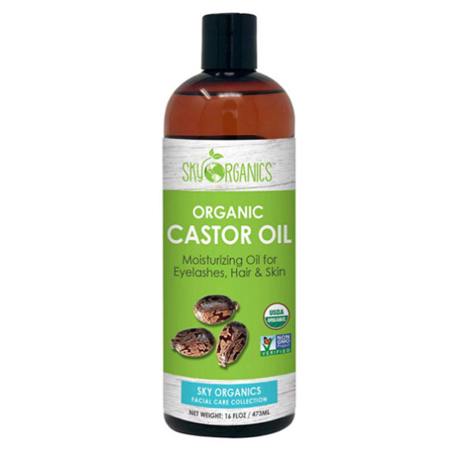 스카이 오가닉 스 유기농 캐스터 오일 피마 자유 473ml / Sky Organics Castor Oil 16oz USDA Organic