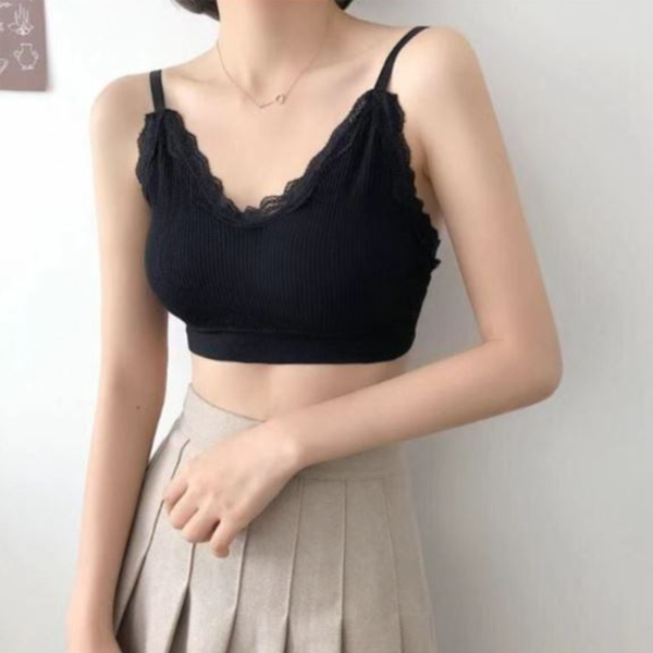레이스 골지 노와이어 브라탑 브라렛 - 상세 이미지 2