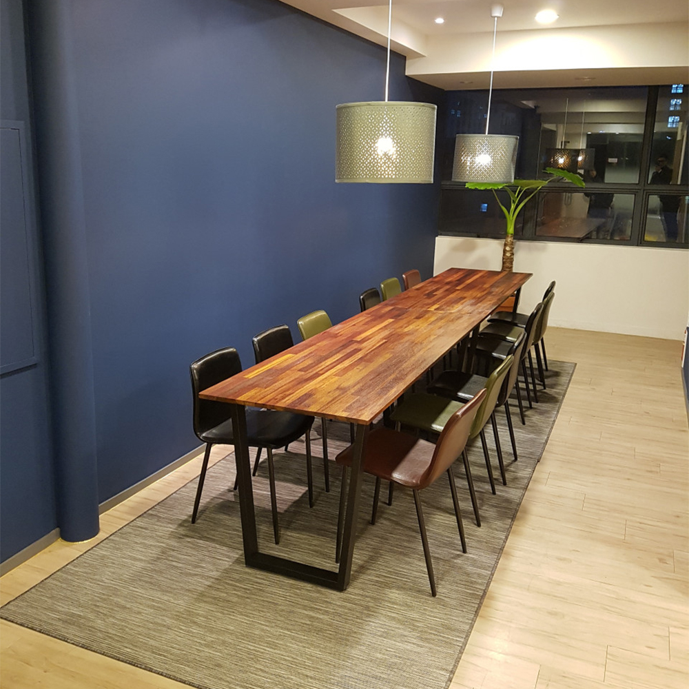 [멀바우] 식탁 멀바우 원목 테이블 원목 6인 식탁 / V다리 카페테이블 큰사이즈식탁