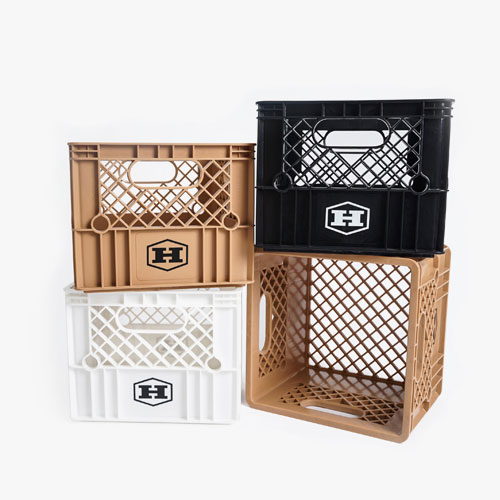 하이브로우 캠핑 밀크박스 우유상자 감성 테이블 체어 용품 플라스틱 수납 피크닉