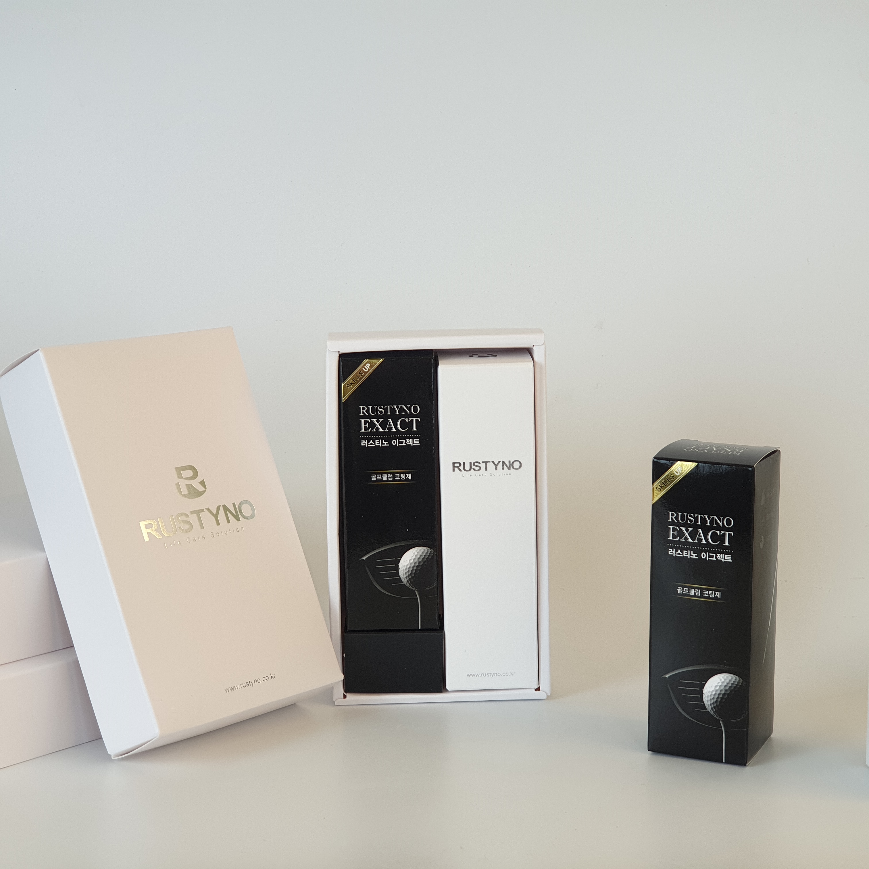 골프선물용품 비거리향상 골프채관리 러스티노 이그젝트 30ml + 가죽보호제 30ml 세트 선물포장 - 상세 이미지 4