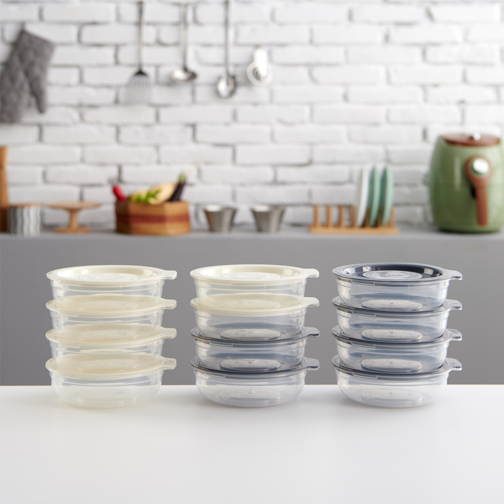 이지앤프리 전자레인지 전용 갓지은 맛 냉동밥 맛있는 밥 맛쿡 이지쿡 냉동밥보관용기 400ml 24P 시리즈 채반 찜용기