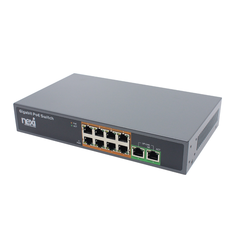 NX-POE1008G 기가비트 POE 스위칭허브 NX910 - 상품 이미지