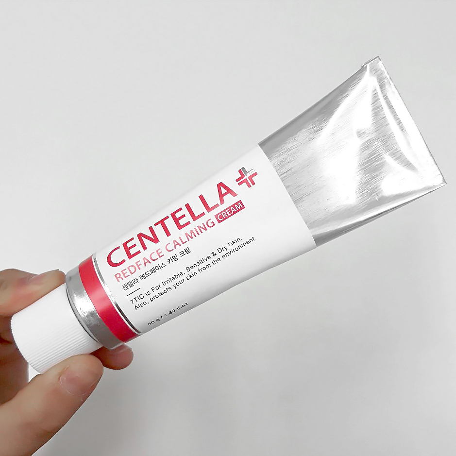 세븐틱 센텔라 레드페이스 카밍 크림 50g / 얼굴 붉은기 민감성 피부 진정 베타글루칸 히루딘 인삼 스쿠알란 스쿠알렌 알지닌 알란토인 - 상세 이미지 2