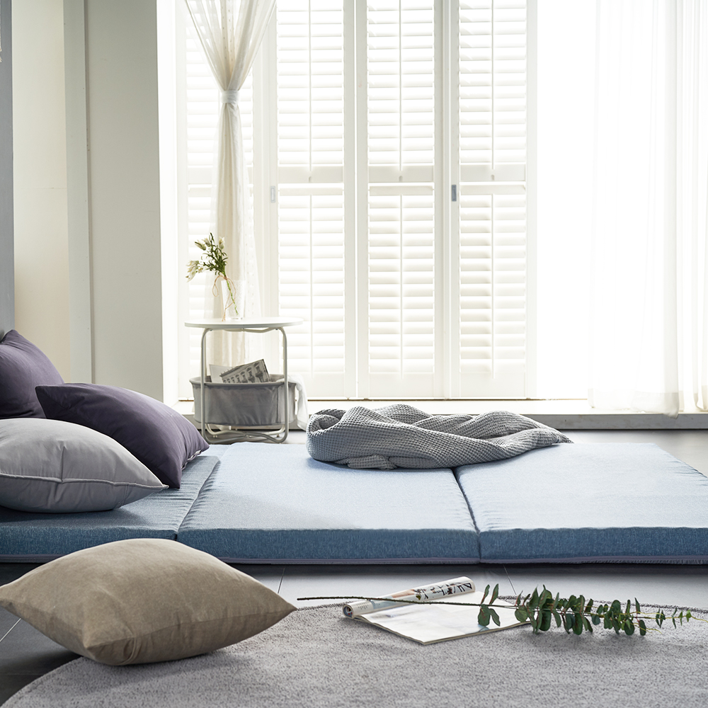 단단한매트리스 접이식 토퍼 3단 바닥 요토퍼 손님용 요매트