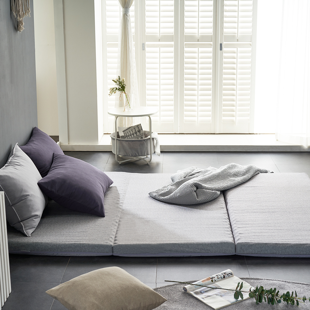 단단한매트리스 접이식 토퍼 3단 바닥 요토퍼 손님용 요매트