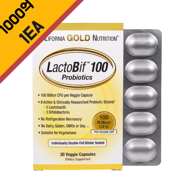 캘리포니아 골드 뉴트리션 CGN 락토비프 1000억 유산균 1개월 분(30캡슐) 외 3종