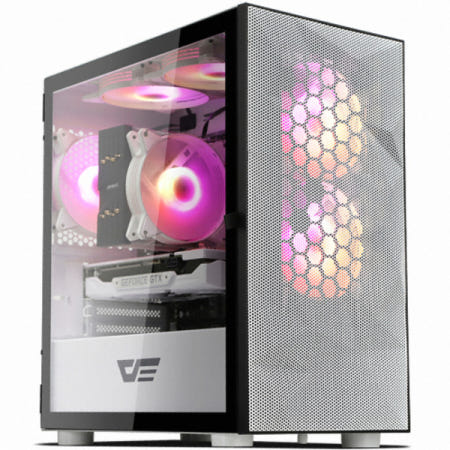 darkFlash DLM21 RGB MESH 강화유리 (화이트) 미니타워케이스