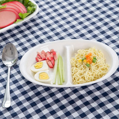 전자렌지용 식판 (2칸,3칸) 직사각 나눔접시 - 상세 이미지 2