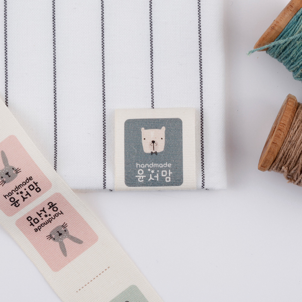 [주문제작]면라벨 컬러 해피프렌즈 Size 4515 한글1 - 상세 이미지 3