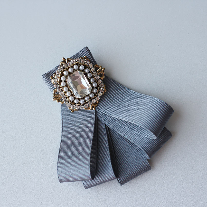 코코블링 블룸 리본 앤틱 보석 브로치 - 상세 이미지 2