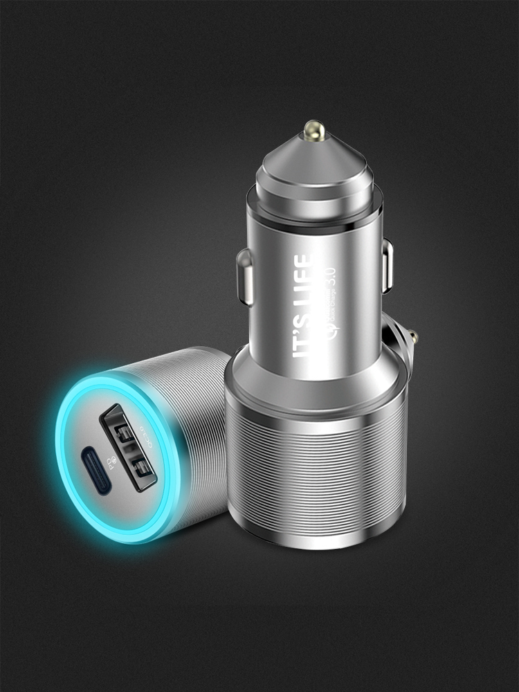 놀리토 QC3.0 + PD 36W 퀵차지 차량용 고속 충전기 - 상품 이미지