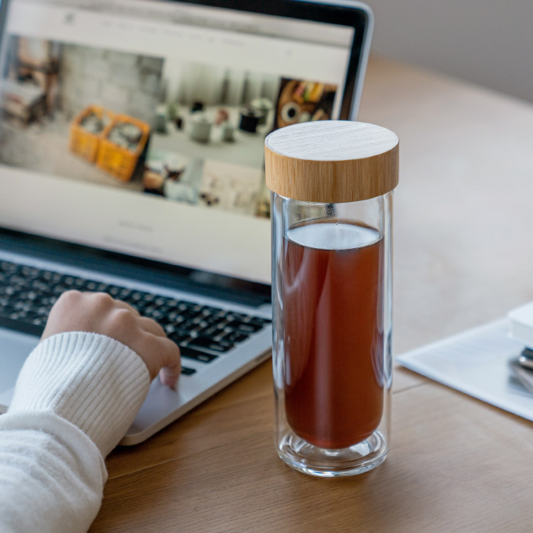 에라토 블랑 글라스 내열 이중유리 티 텀블러 차보틀