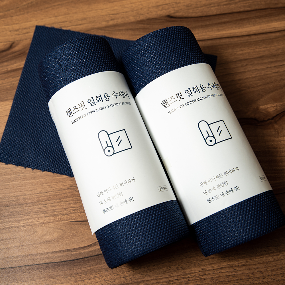 핸즈핏 일회용 수세미 60매 1롤