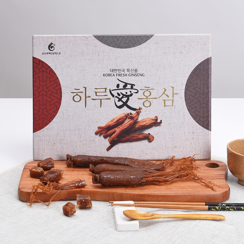 맛있는홍삼정과 600g 수제홍삼절편 인삼정과 상견례 부모님 지인 시부모님 선물세트 낱개포장 - 상품 이미지