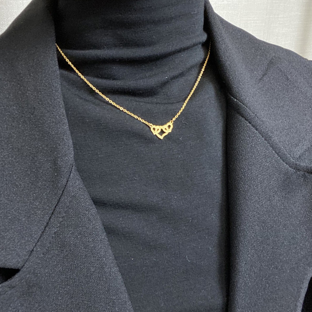 24k 순금목걸이 1D 쓰리하트 목걸이 3.75g 18k 장식 포함