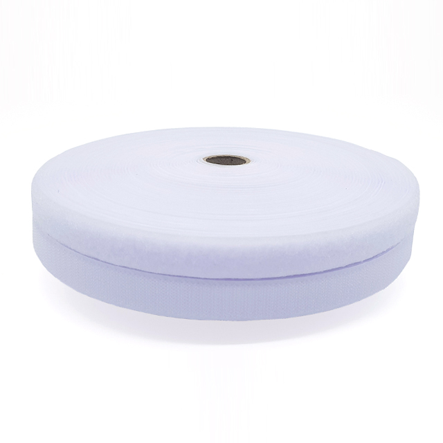 폭 2cm 국산 재봉용벨크로 흰색 거칠이 까슬이 20미터 x 1롤 - 상품 이미지