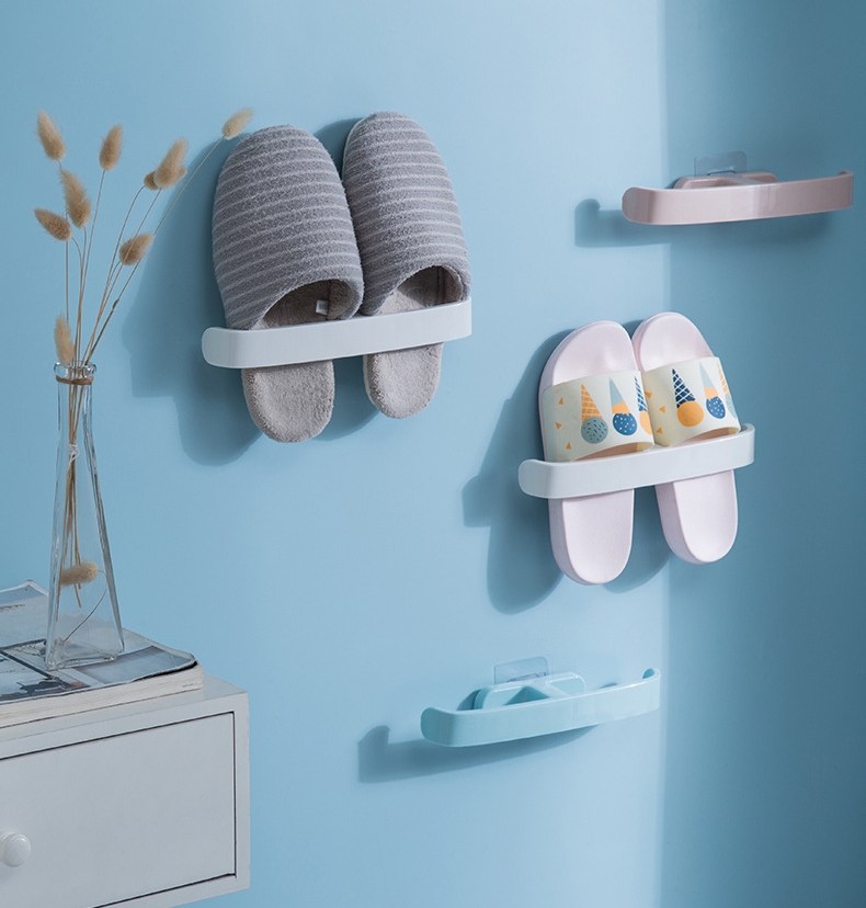 거실 욕실 실내화 거치대 꽂이 화장실 슬리퍼 걸이 파스텔